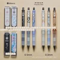 Bút chì cơ học Dr.Grip Magazine Limited Edition Nhật Bản, tự động khô, màu hồng, 0.5, tay cầm mềm, trọng tâm