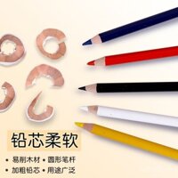 Bút chì đặc biệt Zhonghua Brand 536 thích hợp cho thủy tinh, nhựa, da, kim loại, sứ, bút đánh dấu cho công trường, vẽ đường định vị, bút màu thay đổi màu, bút chì màu đỏ trắng, bút vẽ than, bút thợ mộc, vẽ lông mày