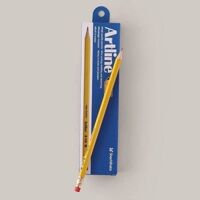 Bút chì gỗ HB Artline EP-HB thân vàng đuôi có gôm pencil