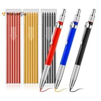 Bút chì hàn với bộ chì tròn Bộ bút đánh dấu hàn kim loại cho khớp nối ống, thợ hàn, thép xây dựng, mộc