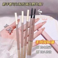 Bút Chì Kẻ Lông Mày Chống Thấm Nước Chống Mồ Hôi Lâu Dài Chống lem Đầu Tam Giác Bút Chì Lông Mày Hai Đầu20250402