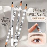Bút chì kẻ lông mày QXQY Smart 3D Hard Core, tạo hình lông mày hoang dã đầy màu sắc, bút chì lông mày chống nước và chống nhòe kiểu mỏ vịt