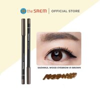 Bút Chì Kẻ Mày the SAEM Saemmul Wood Eyebrow Black 1.8g - 01 Brown