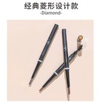 Bút chì kẻ mày Weizi Xoay tự động Kim cương hai đầu Tam giác siêu mịn Bút chì kẻ mày chống thấm nước Chống mồ hôi Chống nhòe Lược thẻ lông mày 3.33 YN