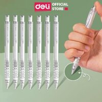 Bút Chì Kim Cơ Học Vỏ Trong Suốt 0.5mm 0.7mm Deli - Cao Cấp Kèm Đầu Tẩy Dành Cho Học Sinh Văn Phòng - SH102 SH103 SH112 SH113 - Bấm đầu - 0.7mm