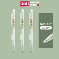 Bút Chì Kim Cơ Học Vỏ Trong Suốt 0.5mm 0.7mm Deli - Cao Cấp Kèm Đầu Tẩy Dành Cho Học Sinh Văn Phòng - SH102 SH103 SH112 SH113 - Bấm thân - 0.5mm