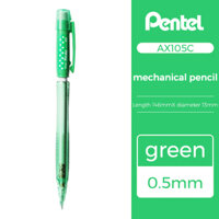 Bút Chì Kim Pentel Fiesta AX105C Ngòi 0.5mm  Thiết Kế Hiện Đại  Trang Bị Đầu tẩy  4 Màu Vỏ - Xanh nõn chuối-K