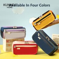 Bút chì KUNHEV, Túi đựng bút cầm tay chống nước, Túi đựng văn phòng phẩm chống bẩn nhiều lớp chất lượng cao dành cho học sinh