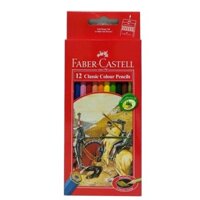 Bút Chì Màu Classic Knight Faber-Castell 12 màu dài (115852)