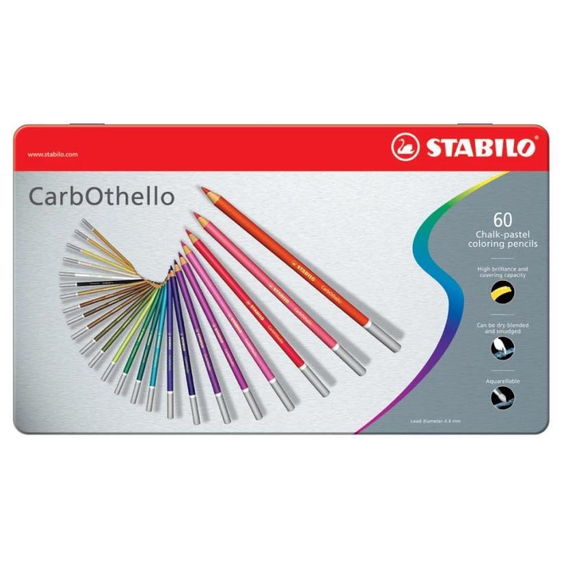 Bút chì màu đa năng Stabilo CarbOthello CLC1460M (60 màu/hộp)​​