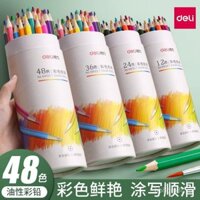 Bút chì màu Deli 24 màu 36 màu 48 màu 72 màu, bút chì màu dầu, bộ bút chì tô màu và vẽ