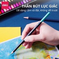 Bút Chì Màu Gốc Dầu Cao Cấp Hộp Thiếc Finenolo Deli-Phù Hợp Vẽ Thiết Kế Phác Họa Tô Màu Truyện Tranh Ec122