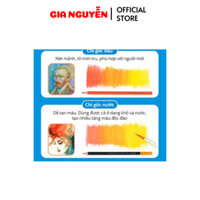 Bút Chì Màu Gốc Nước Chuyên Nghiệp Deli Kèm Cọ Vẽ - 36/48/72 Màu Thiết Kế Tô Vẽ VPP Gia Nguyễn