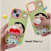 Bút chì màu ngủ hoạt hình 3D dễ thương thích hợp cho Apple 14 / iphone15promax / 12 / 15 / 14pro / 11 / 13