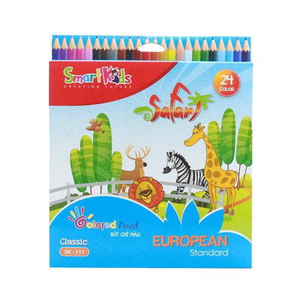 Bút chì màu Smartkids Classic SK-111 - 24 màu