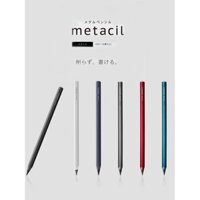 Bút chì Metacil Eternal Công nghệ đen Nhật Bản Không cần mài Bút chì kim loại viết không ngừng cho học sinh lớp hai