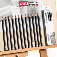 Bút chì phác thảo phiên bản cao cấp Deli - 2H, HB, 2B, 4B, 6B, 8B - 1 chiếc - S998 - Bút chì 2B - S998-2B