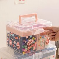 Bút Chì Sổ Tay Hộp Bảo Quản Giấy Băng Dính Lưu Trữ Hộp Sắp Xếp Học Sinh Đa Năng Văn Phòng Phẩm Hộp Bảo Quản Sổ Tay Nhỏ