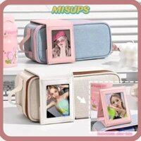 Bút chì thẻ MISUPS, Túi đựng bút văn phòng phẩm đa chức năng nhiều lớp, Đồ dùng học tập sáng tạo Dung tích lớn với túi Photocard Túi lưu trữ văn phòng phẩm