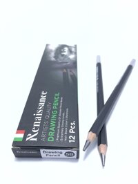 Bút chì vẽ, viết chì chuốt HB, 2B, 3B, 4B, 5B, 6B Renaissance - 5B