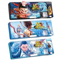 Bút chì WALLERAB, Hộp văn phòng phẩm Nezha 2 lớp, Hộp bút cơ khí dung tích lớn bằng nhựa hoạt hình Quà tặng trở lại trường học