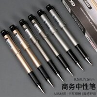 Bút chữ ký Deli, bút gel văn phòng kinh doanh, dày 0.5/0.7, bút đơn giản dung tích lớn 1.0mm, bút đen cho sinh viên T44F