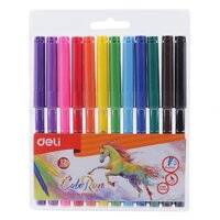 Bút dạ 12 màu Deli C10003
