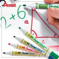 Bút Dạ Bảng Pentel MW85  Màu Mực Đậm, Nét Viết Êm  Chất Liệu An Toàn 3 Màu Mực - Đỏ