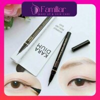 Bút Dạ Kẻ Mắt Nước Karadium Waterproof Brush Liner Black, Lâu Trôi, Đầu Mảnh, Phù Hợp Cho Người Mới Tập kẻ