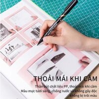 Bút dạ kính 2 đầu Deli - không xóa được, mực vĩnh cửu - Mực ĐenXanhĐỏ - 1 cây - EU10420  EU10430  EU10440 - Đen -1 chiếc EU10420