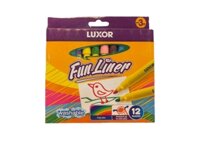 Bút Dạ Màu Luxor 12 Màu No.6107/12BX