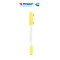 Bút dạ quang màu Pastel Thiên Long Pazto HL-016 - Bút dạ quang rửa được - Không để lại vết khi Photocopy 5 cây - Mực Vàng