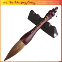 Bút đại tự “Như Ý Lang Hào” cán gỗ lông sói viết chữ đại tự thư pháp thư hoạ