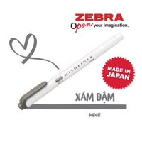 Bút đánh dấu 2 đầu Zebra Mildliner Nhật Bản 35 màu - 1 cây - Xám đậm - MDGR