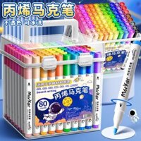 Bút đánh dấu Acrylic Bút màu nước đặc biệt dành cho học sinh tiểu học Bút màu trẻ em có thể giặt được Bút màu không trong suốt Bút màu nghệ thuật có thể xếp chồng lên nhau Mẫu giáo 24 màu Bút vẽ tranh Bút Acrylic 36 màu 48 Màu Nước