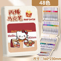 Bút đánh dấu acrylic Hello Kitty, bút màu chống nước cho trẻ em và học sinh, bút vẽ DIY, bút graffiti