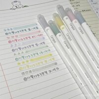 Bút đánh dấu hai đầu Kokuyo Campus Stamp, bút đánh dấu màu sáng, bút đánh dấu huỳnh quang cho sinh viên