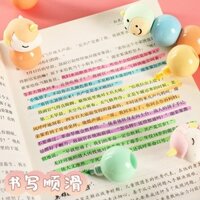 Bút đánh dấu hình cho sinh viên, bút marker màu sắc, dòng pastel, nhiều màu sắc, đánh dấu và gạch chân, hình kỳ lân mini dễ thương màu kẹo, bút đặc biệt để ghi chú