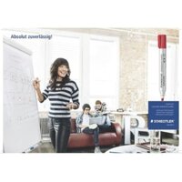 Bút đánh dấu màu trắng STAEDTLER 351 350 của Đức, bút viết bảng màu cho trẻ em, học sinh, giáo viên, dễ xóa