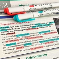 Bút đánh dấu Mildliner Zebra Nhật Bản, bút đánh dấu hai đầu cho sinh viên, ghi chú, nhật ký màu sắc Amway