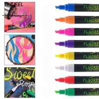 Bút đánh dấu phấn dạng lỏng TKZIEEL, Bảng viết LED Bút bảng trắng xóa được, Bút đánh dấu nghệ thuật cửa sổ kính nhiều màu