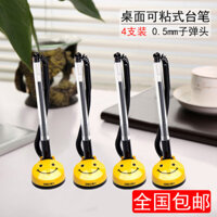 Bút đen Deli để bàn, bút gel dính cố định với dây đeo, bút chữ ký doanh nghiệp cho quầy lễ tân