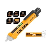 Bút dò điện - bút thử điện âm tường AC 1000V TOLSEN 38110, cảm ứng xoay chiều, đèn LED thông minh
