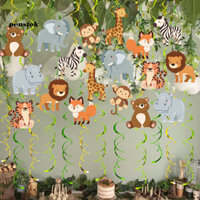 Bút| Đồ trang trí treo chất lượng cao Treo xoáy Dòng lá đầy màu sắc Treo xoáy Trang trí tiệc cho các sự kiện Đông Nam Á Chủ đề động vật hoạt hình