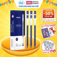 Bút gel 0.5mm Deli nhiều màu lựa chọn - Bút bi nước -  1 chiếc - Mực đỏ  Xanh  Đen - A116 - Đen