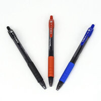 Bút gel bút bi bấm bản dupe ngòi 0.5mm khô nhanh 3 màu đen đỏ xanh