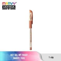 Bút gel có nắp MARVY 700G ngòi 0.7mm - ĐỒNG  KIM TUYẾN