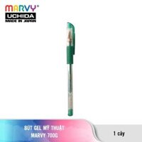 Bút gel có nắp MARVY 700G ngòi 0.7mm - XANH LÁ  KIM TUYẾN
