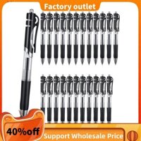 Bút Gel Đen, 24 Gói Bút Mực Gel Rollerball Cho Tạp Chí Notebook Viết Văn Phòng Đồ Dùng Học Tập