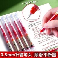 Bút gel đỏ trực tiếp 0.5mm, bút nhanh khô, bút gốc nước ST, bút chỉnh sửa giáo viên, bút đỏ, bút đánh dấu, bút highlight sinh viên, bút bi mượt mà, dung tích lớn, bút thi, màu sắc ống kim đầy đủ